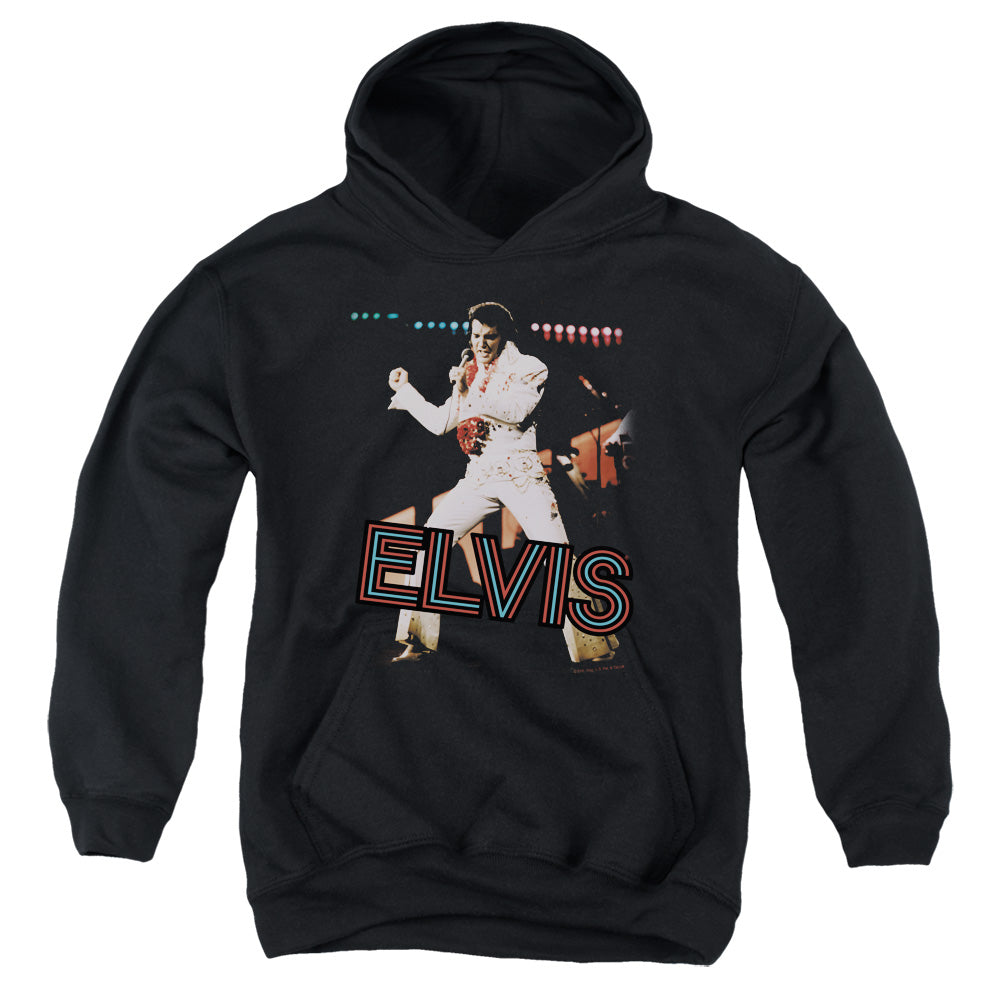 Elvis Presley Hit the Lights Kids Youth Hoodie Black Officially Licensed