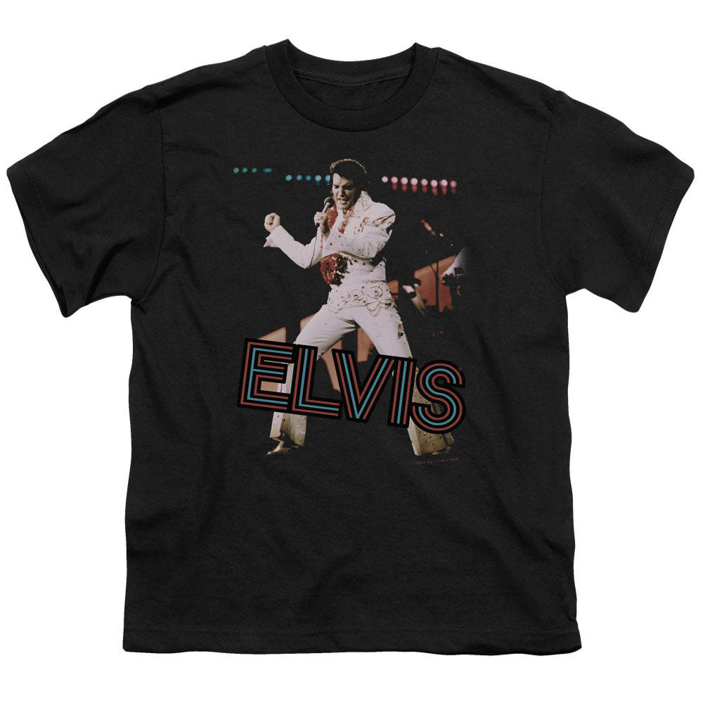 Elvis Presley Hit the Lights Kids Youth T Shirt Black Officially Licensed