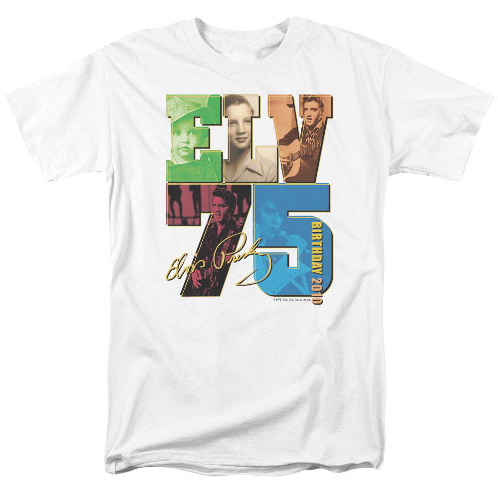Elvis Presley Birthday 2010 Mens T Shirt White Officially Licensed