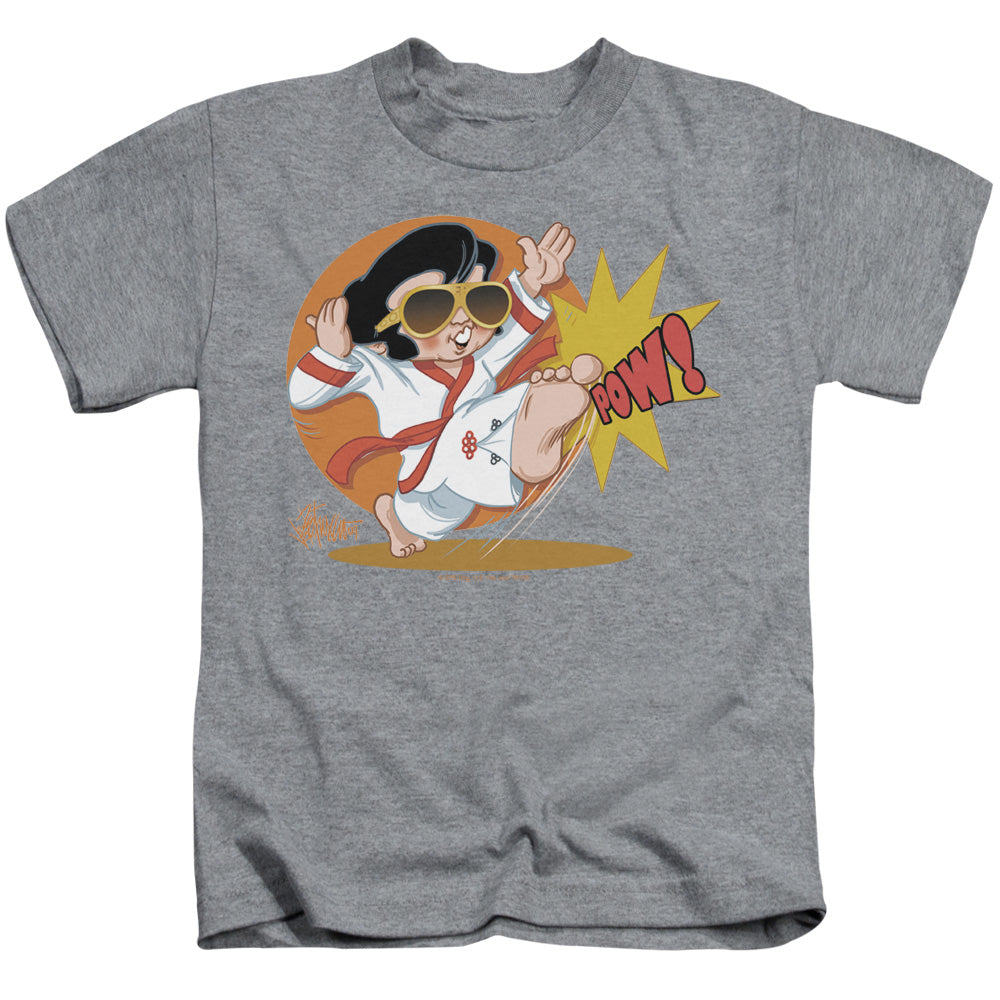 Elvis Presley Karate King Juvenile Kids Youth T Shirt Athletic Heather Officially Licensed
