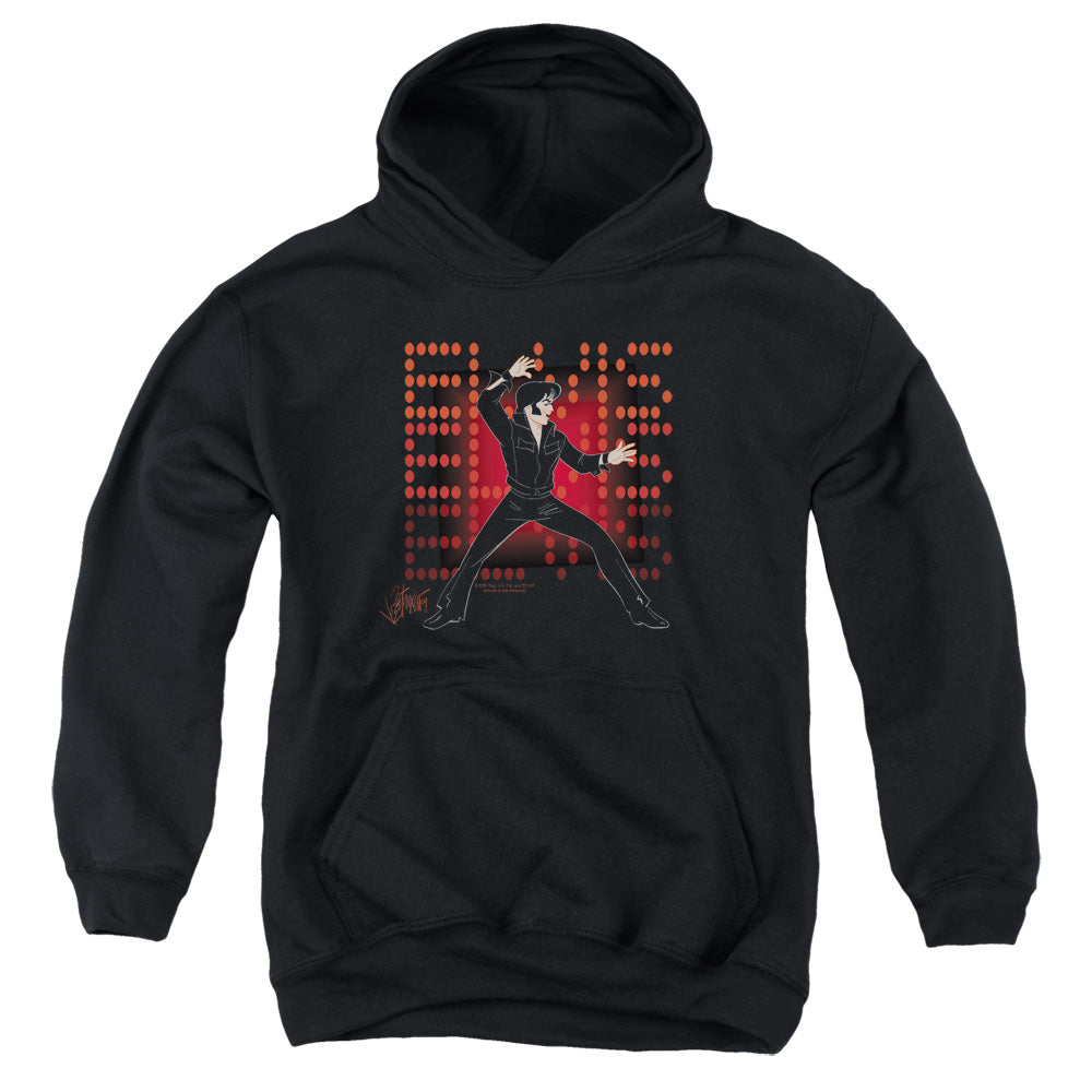 Elvis Presley 69 Anime Kids Youth Hoodie Black Officially Licensed