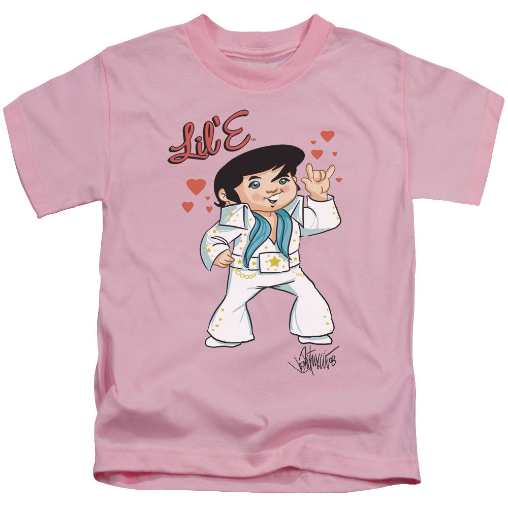 Elvis Presley Lil E Juvenile Kids Youth T Shirt Pink Officially Licensed