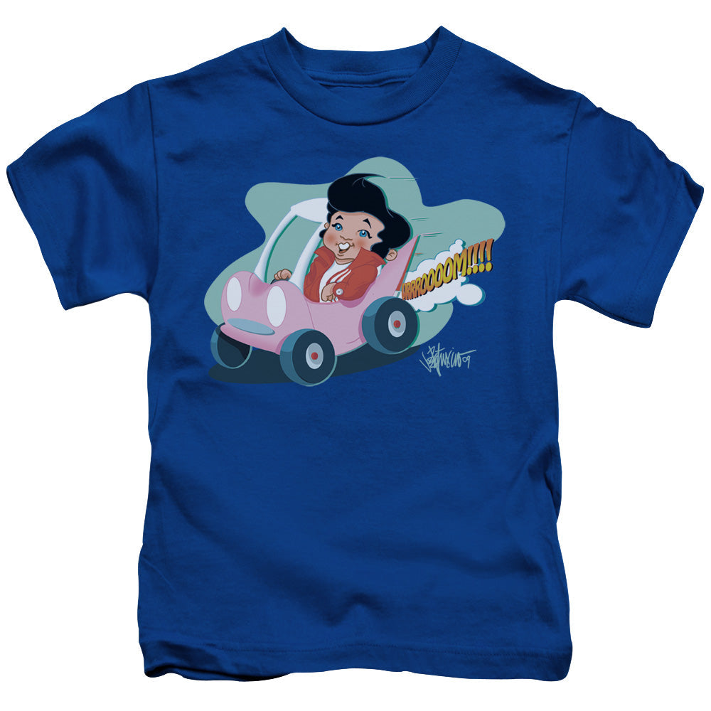 Elvis Presley Speedway Juvenile Kids Youth T Shirt Royal Blue Officially Licensed