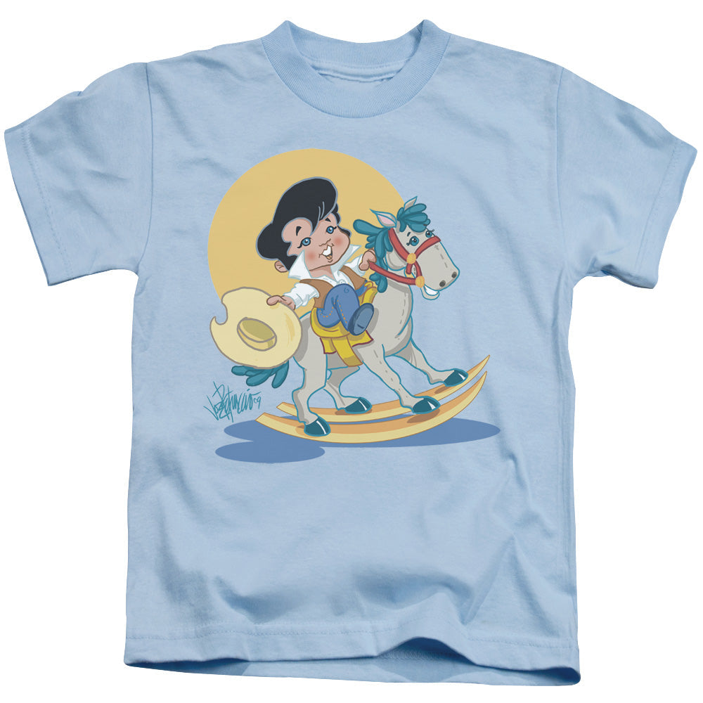 Elvis Presley Yip E Juvenile Kids Youth T Shirt Light Blue Officially Licensed