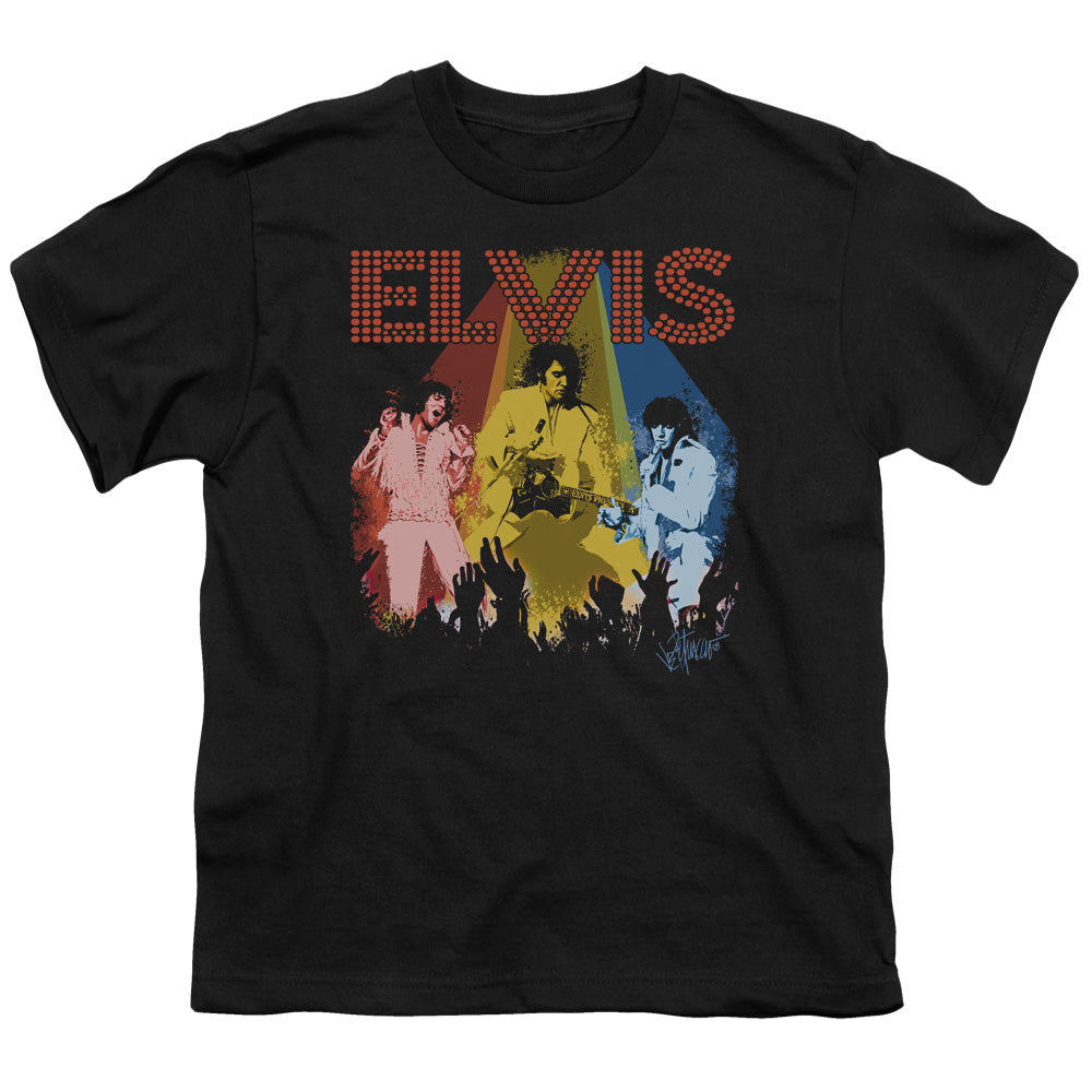 Elvis Presley Vegas Remembered Kids Youth T Shirt Black Officially Licensed