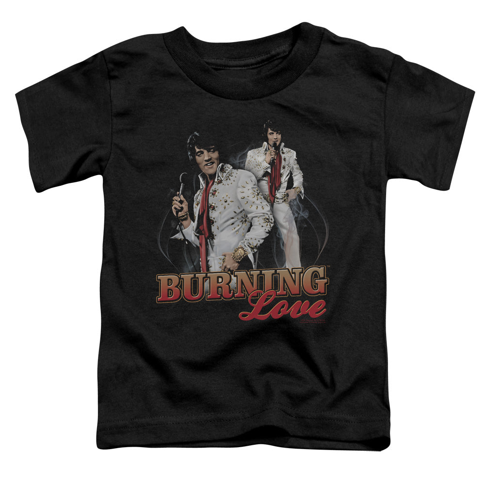 Elvis Presley Burning Love Toddler Kids Youth T Shirt Black Officially Licensed