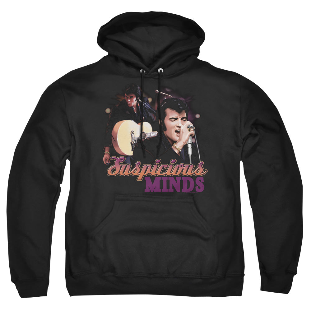 Elvis Presley Suspicious Minds Mens Hoodie Black Officially Licensed