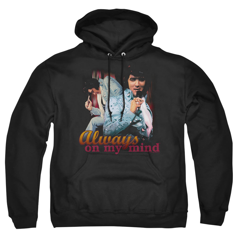 Elvis Presley Always On My Mind Mens Hoodie Black Officially Licensed