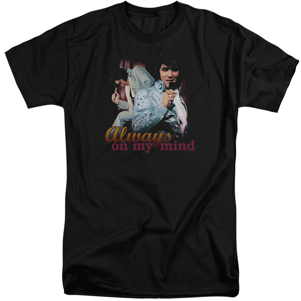 Elvis Presley Always On My Mind Mens Tall T Shirt Black Officially Licensed