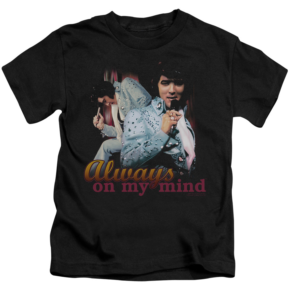 Elvis Presley Always on My Mind Juvenile Kids Youth T Shirt Black Officially Licensed