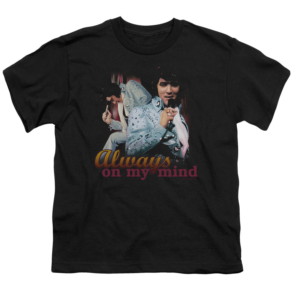 Elvis Presley Always on My Mind Kids Youth T Shirt Black Officially Licensed