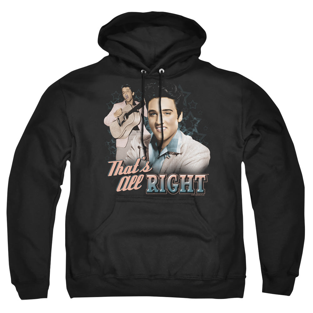 Elvis Presley Thats All Right Mens Hoodie Black Officially Licensed