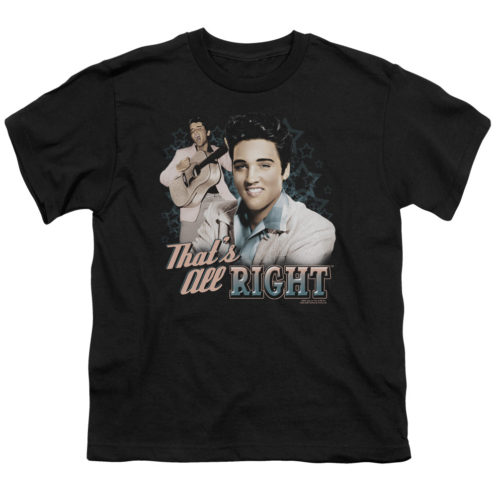 Elvis Presley Thats All Right Kids Youth T Shirt Black Officially Licensed