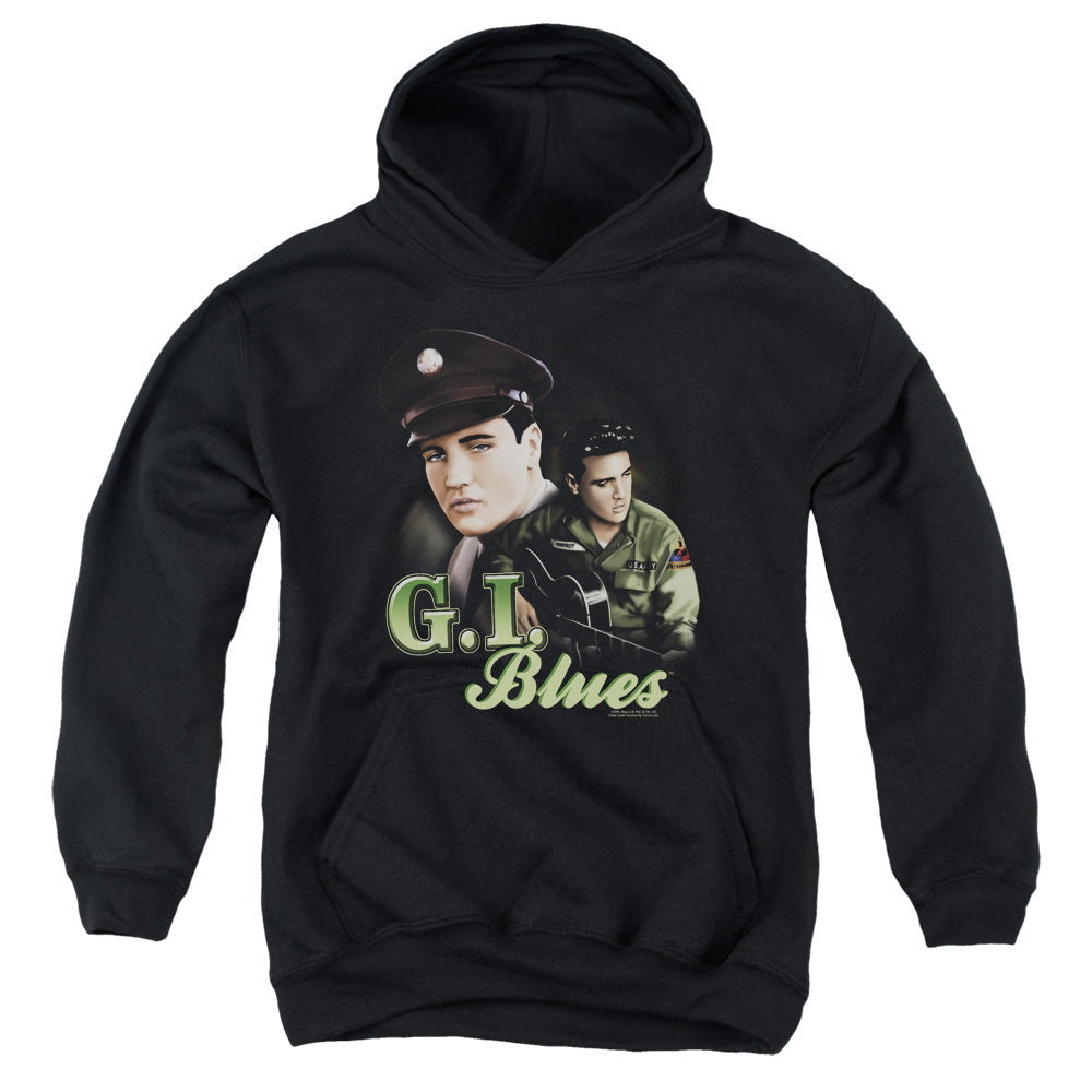 Elvis Presley G I Blues Kids Youth Hoodie Black Officially Licensed