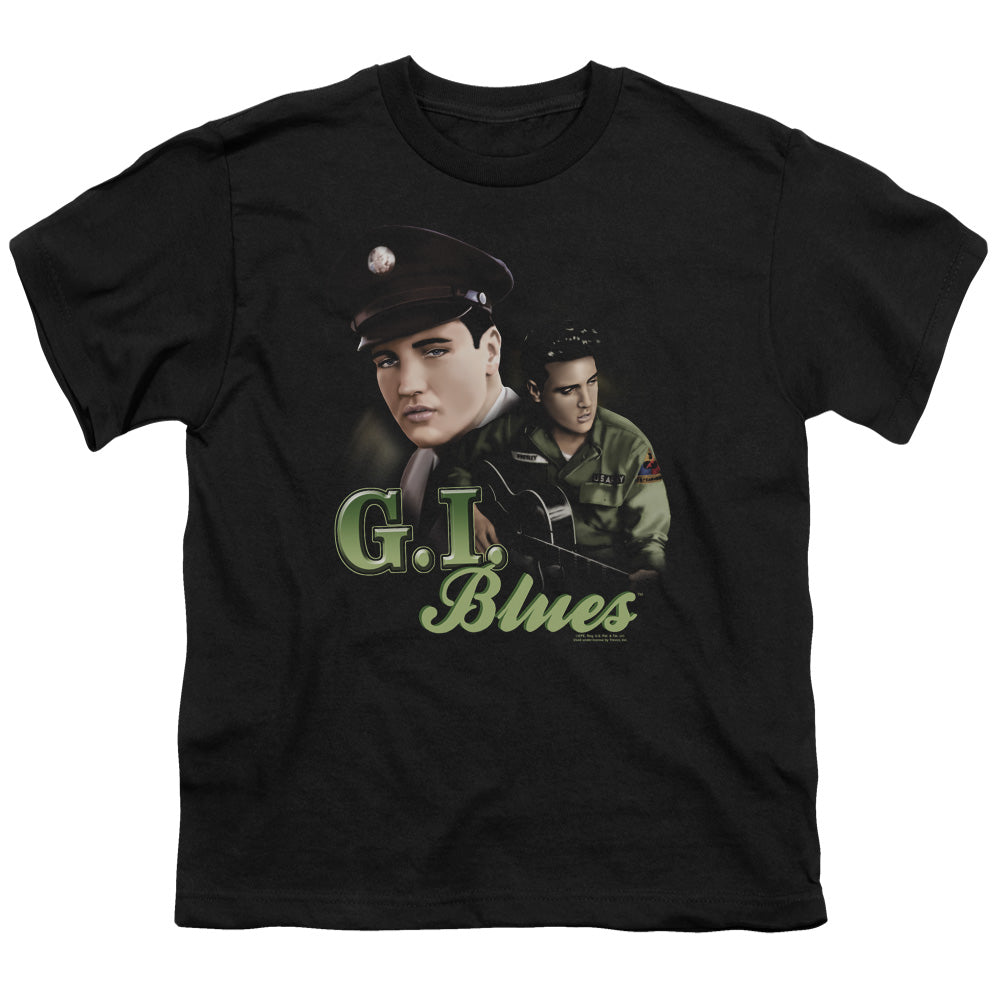 Elvis Presley G I Blues Kids Youth T Shirt Black Officially Licensed