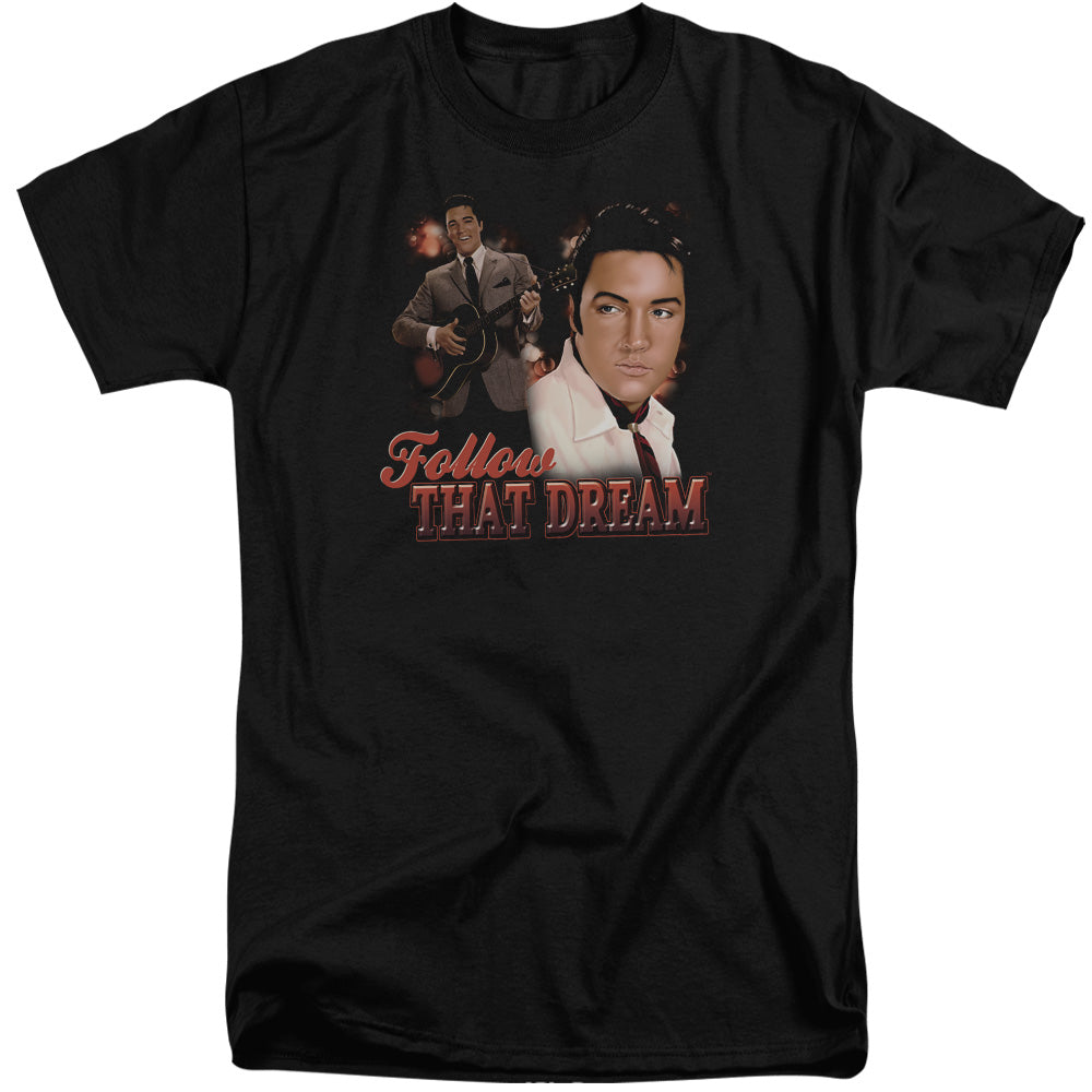 Elvis Presley Follow That Dream Mens Tall T Shirt Black Officially Licensed