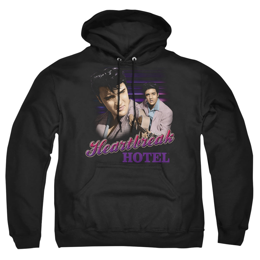 Elvis Presley Heartbreak Hotel Mens Hoodie Black Officially Licensed