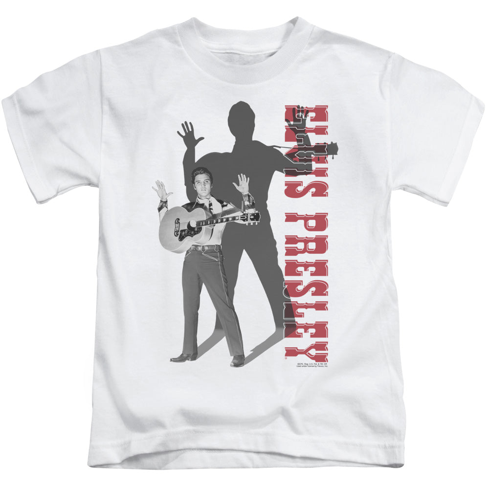 Elvis Presley Look No Hands Juvenile Kids Youth T Shirt White Officially Licensed