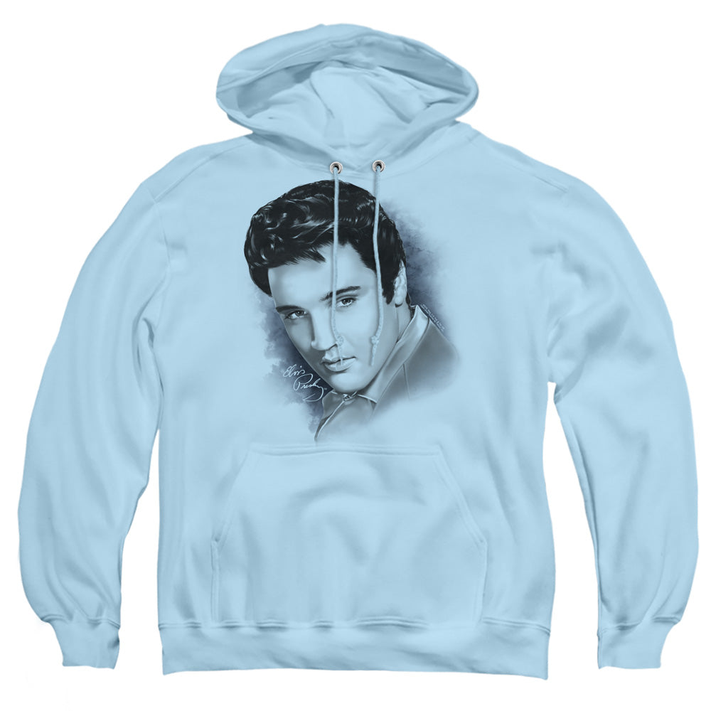 Elvis Presley Dreamy Mens Hoodie Light Blue Officially Licensed