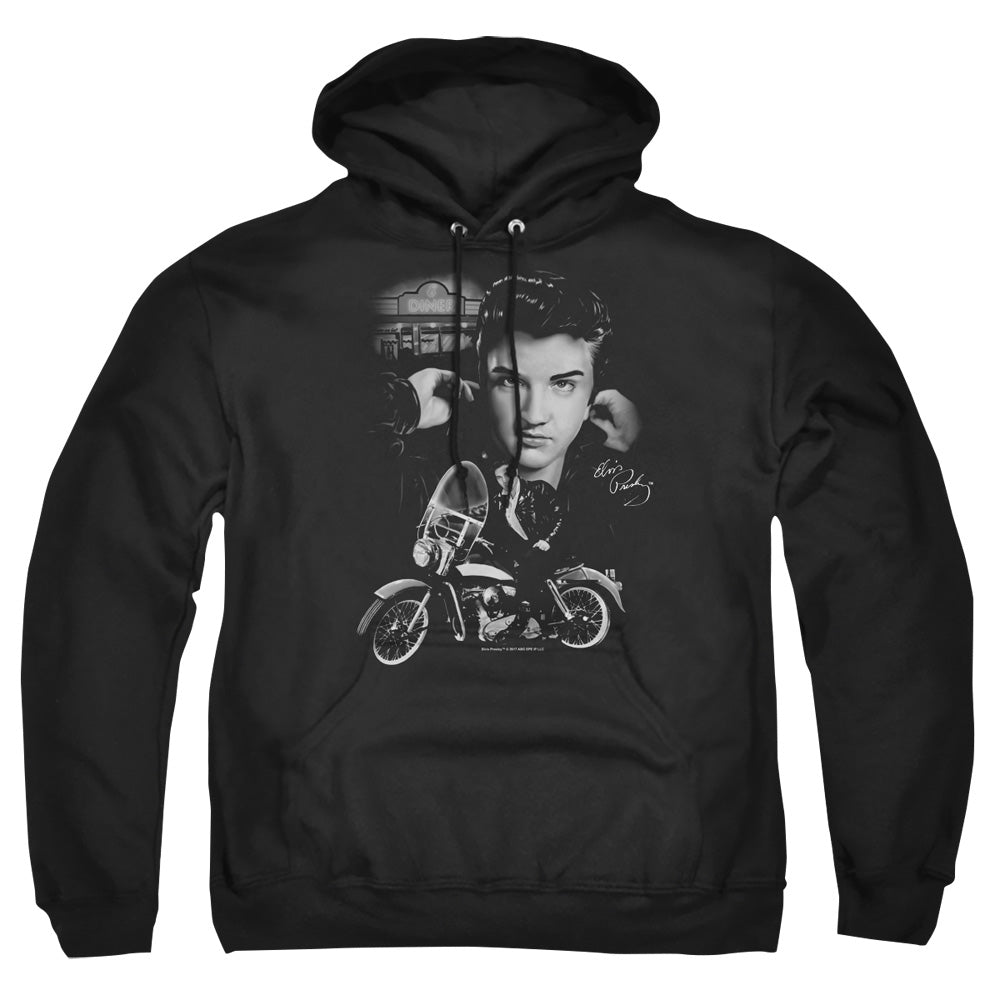 Elvis Presley The King Rides Again Mens Hoodie Black Officially Licensed