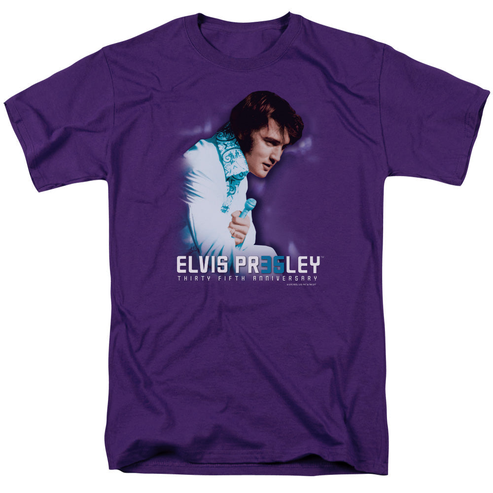 Elvis Presley 35Th Anniversary 2 Mens T Shirt Purple Officially Licensed