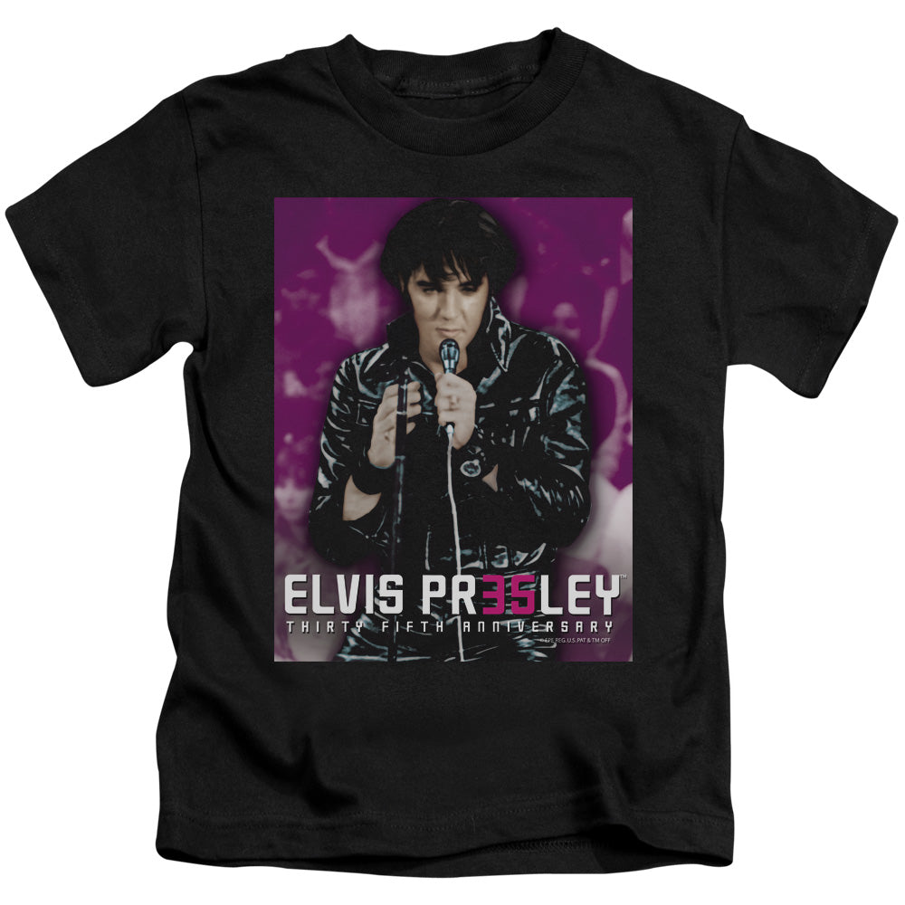 Elvis Presley 35 Leather Juvenile Kids Youth T Shirt Black Officially Licensed