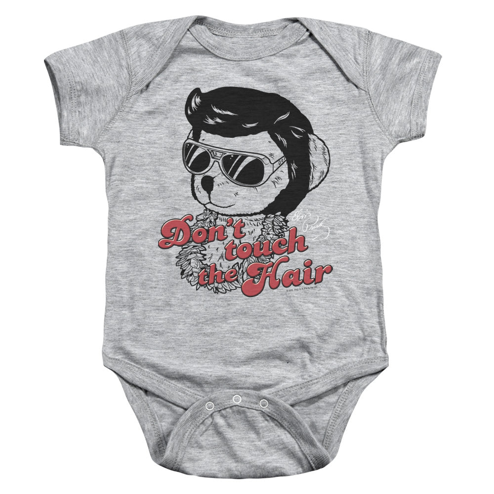 Elvis Presley Dont Touch the Hair Infant Baby Snapsuit Athletic Heather Officially Licensed