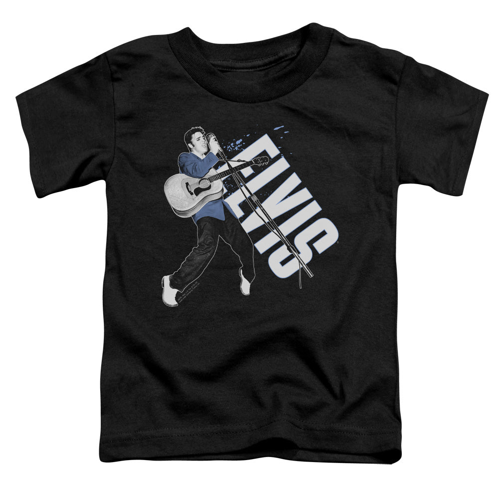 Elvis Presley on His Toes Toddler Kids Youth T Shirt Black Officially Licensed