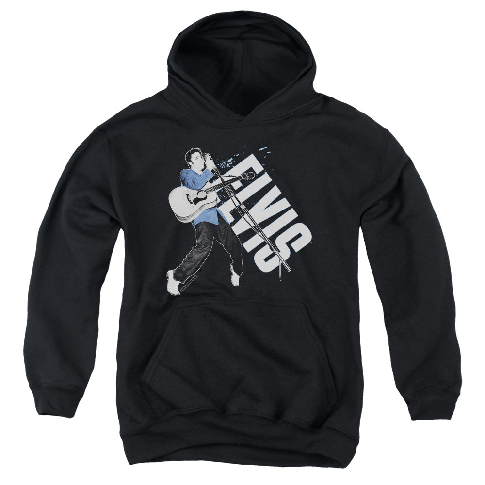Elvis Presley on His Toes Kids Youth Hoodie Black Officially Licensed