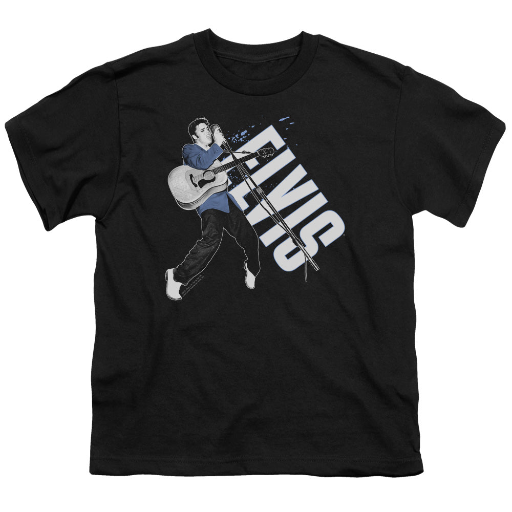 Elvis Presley on His Toes Kids Youth T Shirt Black Officially Licensed