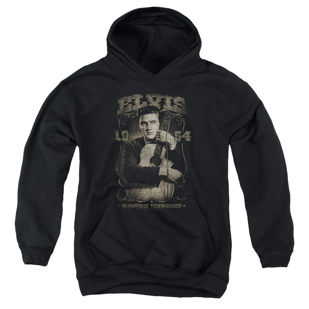 Elvis Presley 1954 Kids Youth Hoodie Black Officially Licensed