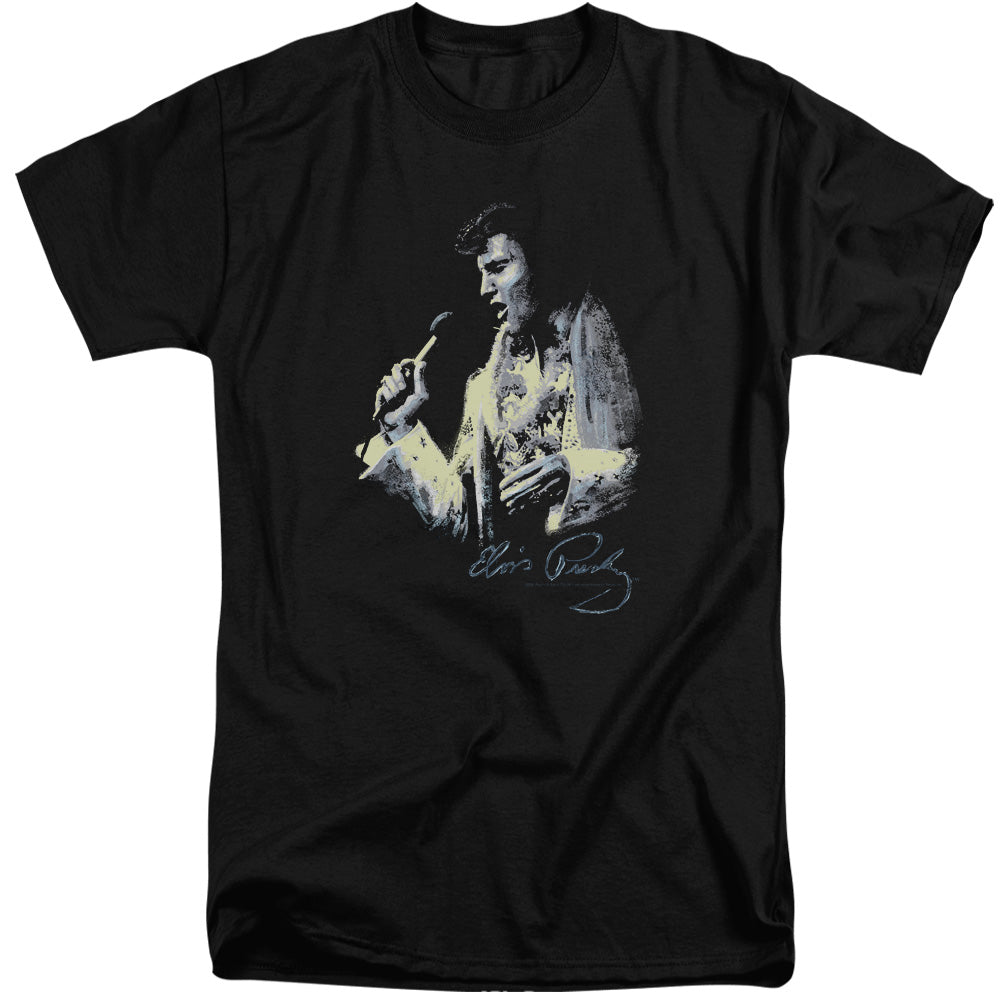 Elvis Presley Painted King Mens Tall T Shirt Black Officially Licensed