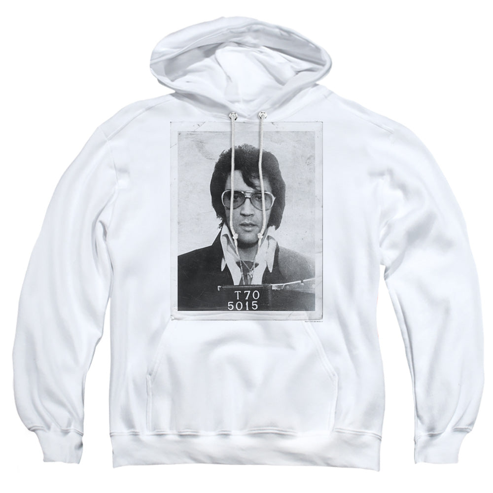 Elvis Presley Framed Mens Hoodie White Officially Licensed