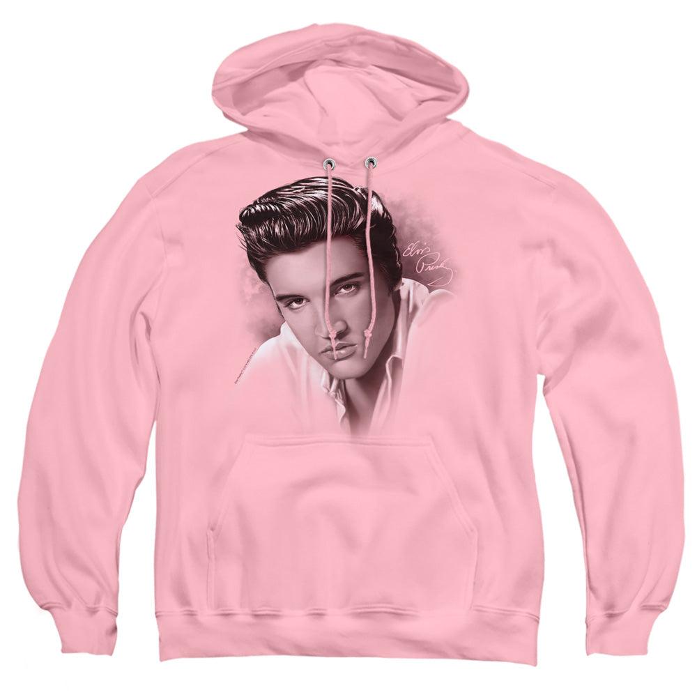 Elvis Presley The Stare Mens Hoodie Pink Officially Licensed