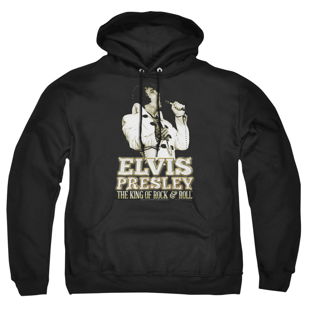 Elvis Presley Golden Mens Hoodie Black Officially Licensed