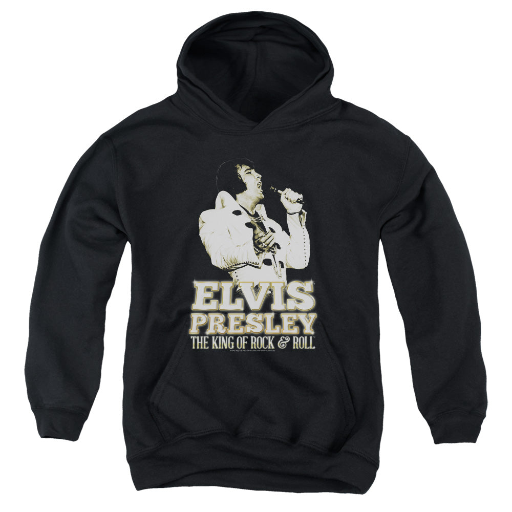 Elvis Presley Golden Kids Youth Hoodie Black Officially Licensed