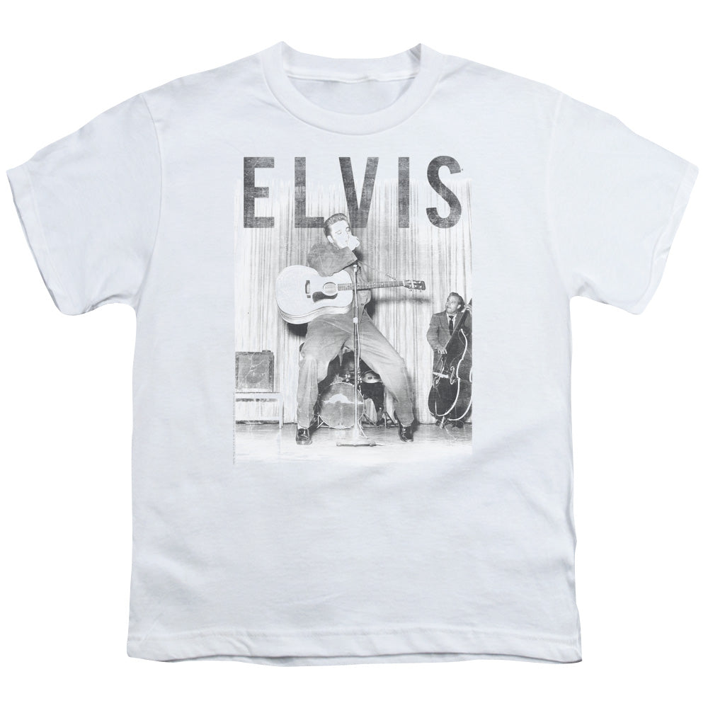 Elvis Presley With the Band Kids Youth T Shirt White Officially Licensed