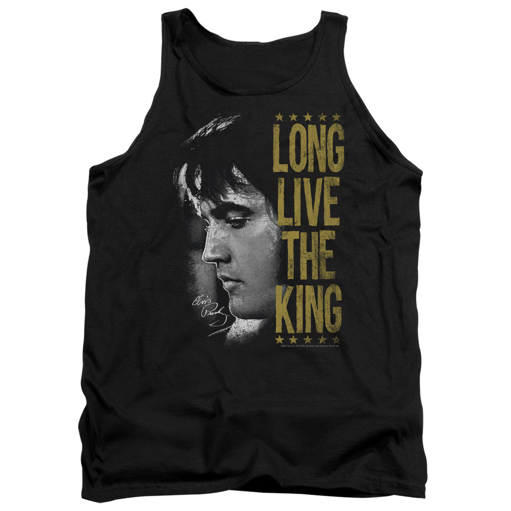 Elvis Presley Long Live The King Mens Tank Top Shirt Black Officially Licensed