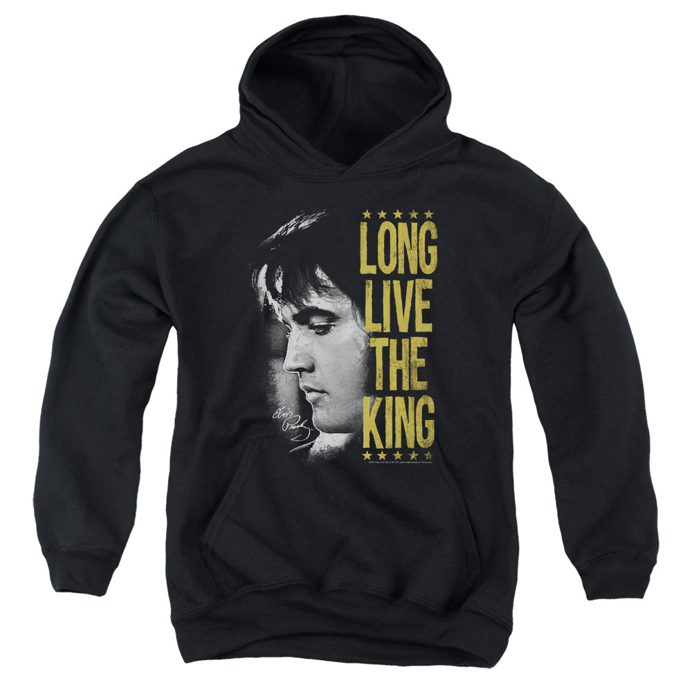 Elvis Presley Long Live the King Kids Youth Hoodie Black Officially Licensed