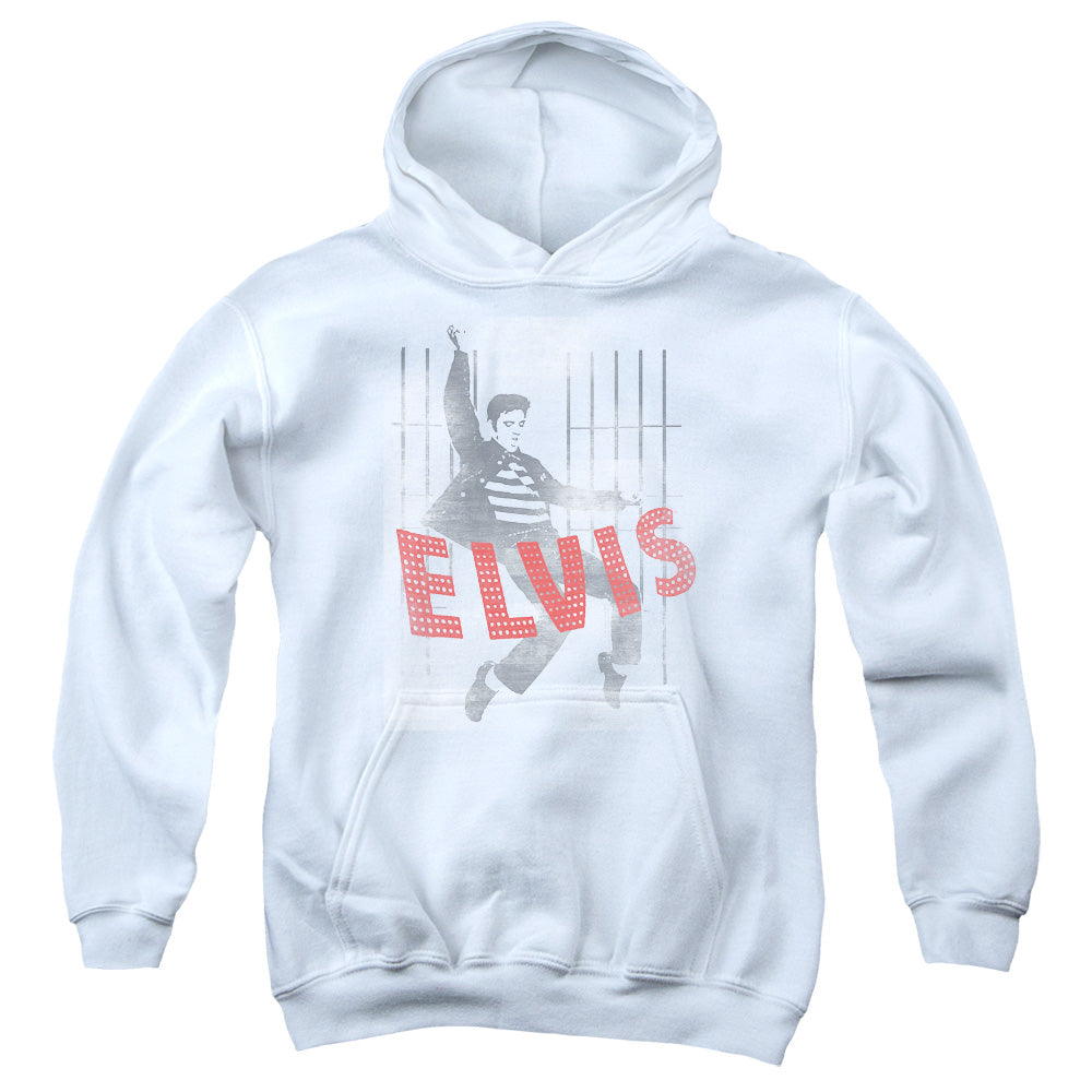 Elvis Presley Iconic Pose Kids Youth Hoodie White Officially Licensed