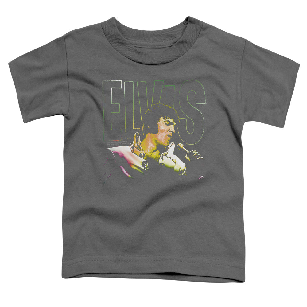 Elvis Presley Multicolored Toddler Kids Youth T Shirt Charcoal Officially Licensed