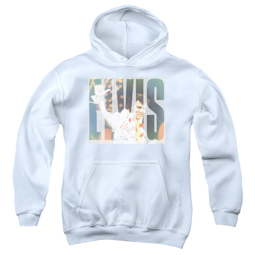 Elvis Presley Aloha Knockout Kids Youth Hoodie White Officially Licensed
