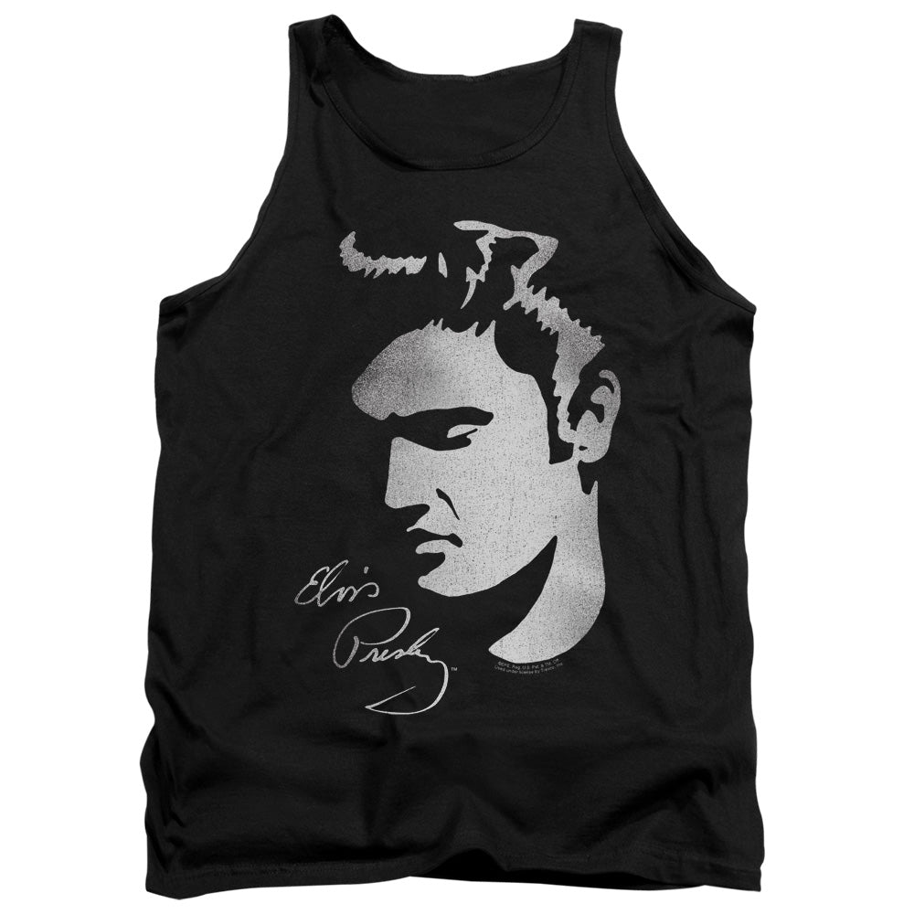 Elvis Presley Simple Face Mens Tank Top Shirt Black Officially Licensed