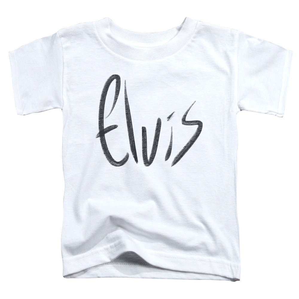 Elvis Presley Sketchy Name Toddler Kids Youth T Shirt White Officially Licensed