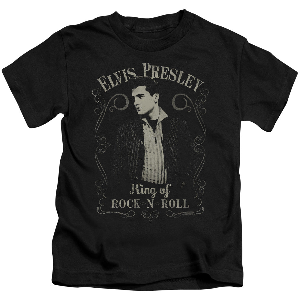 Elvis Presley Rock Legend Juvenile Kids Youth T Shirt Black Officially Licensed