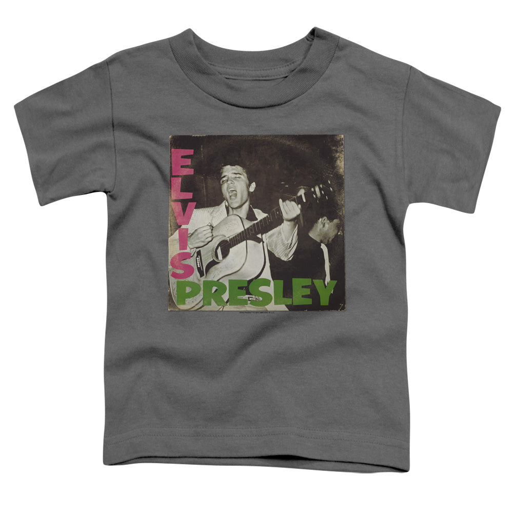 Elvis Presley First Lp Toddler Kids Youth T Shirt Charcoal Officially Licensed