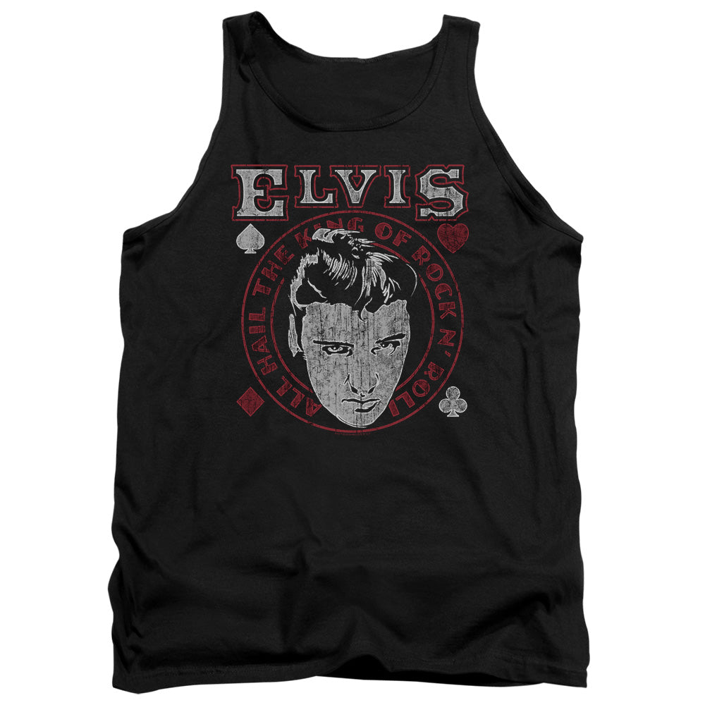 Elvis Presley Hail The King Mens Tank Top Shirt Black Officially Licensed