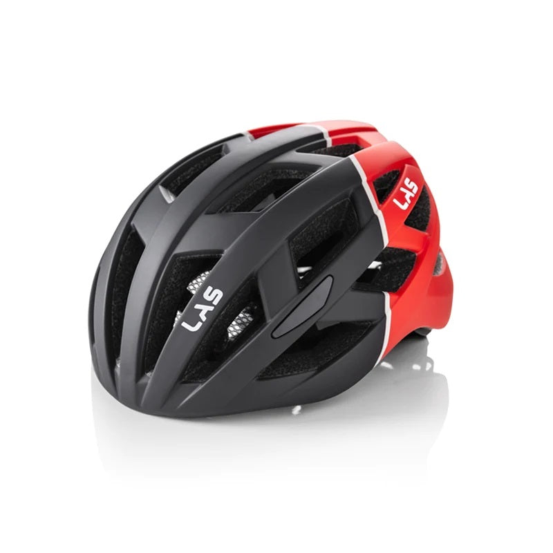 LAS Enigma Cycling Helmet - Matte Black/Red