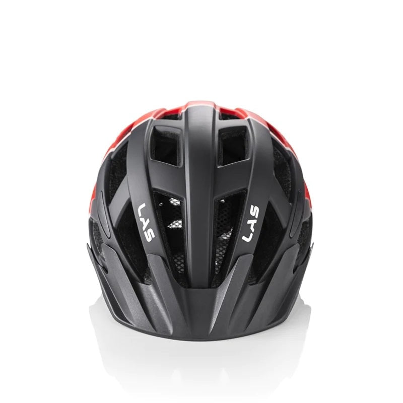 LAS Enigma Cycling Helmet - Matte Black/Red