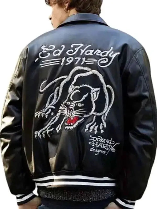 Ed Hardy Leather Jacket